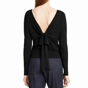 Cinq a Sept Ava Matte Tie Back Blouse